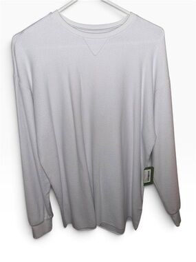 Reverse Fleece Sweatshirt - White - Size L NWT